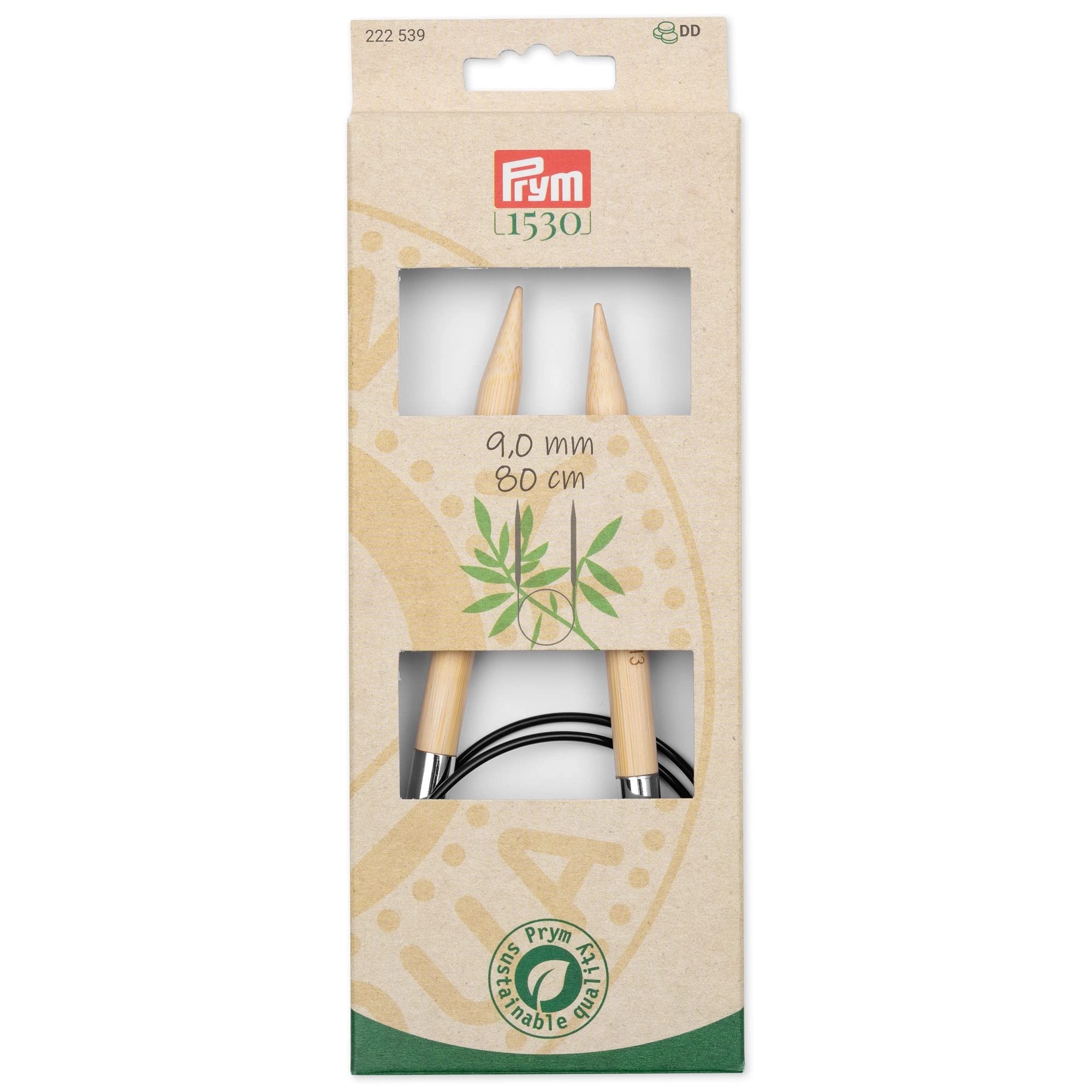 Prym - Prym 1530 Bamboo (80cm, 9.00mm) Circular Knitting Needle - 1 Unit