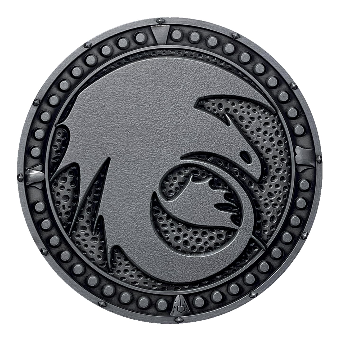 FaNaTtik How to Train Your Dragon Limited Edition Collectible Metal Medallion and Display Stand, Black, 75mm diameter - Image 4