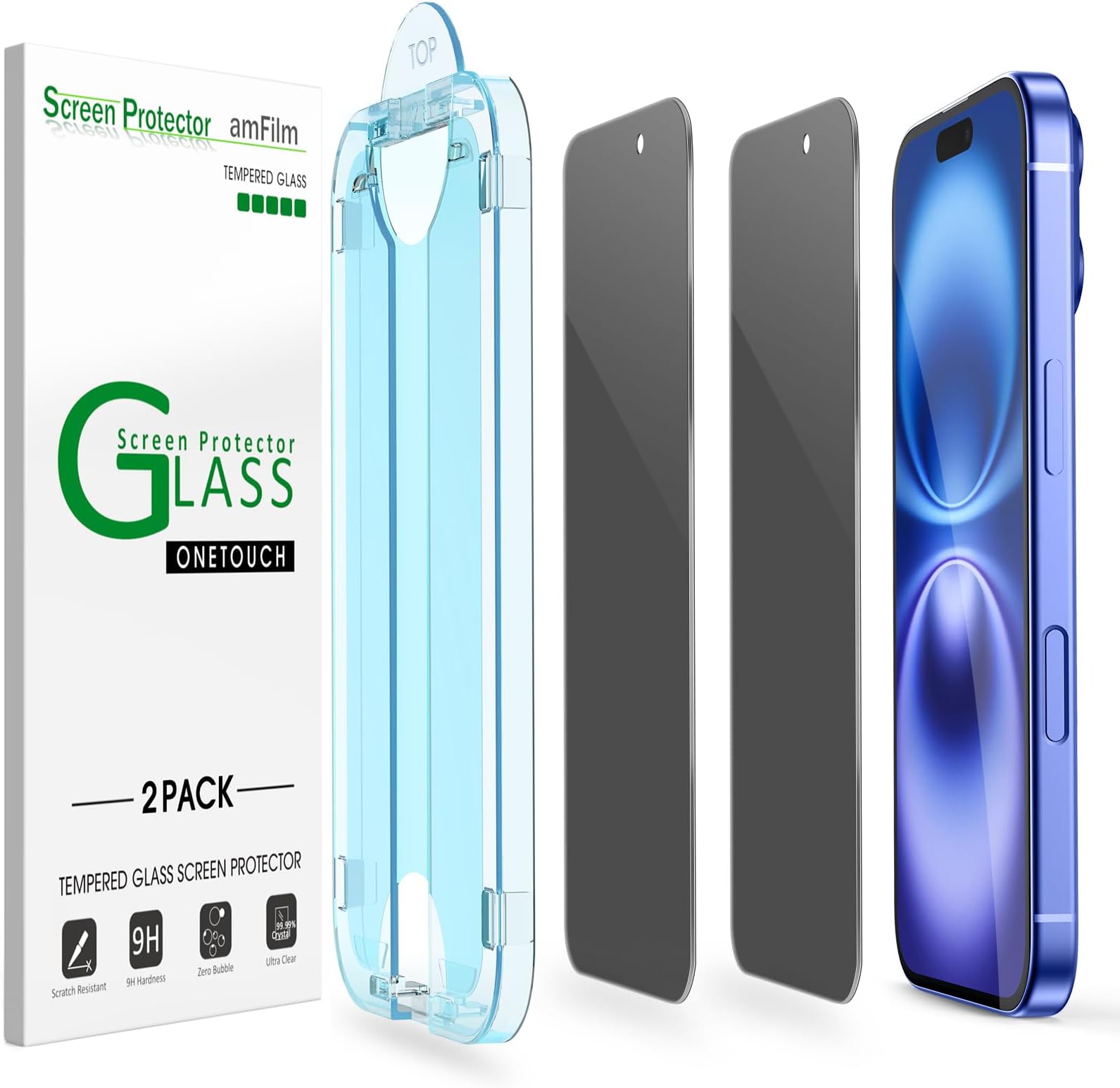 iphone 16 plus privacy screen protector amazon