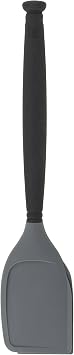 Sabatier Large Nylon Spatula with Silicone Head, Black & Gray