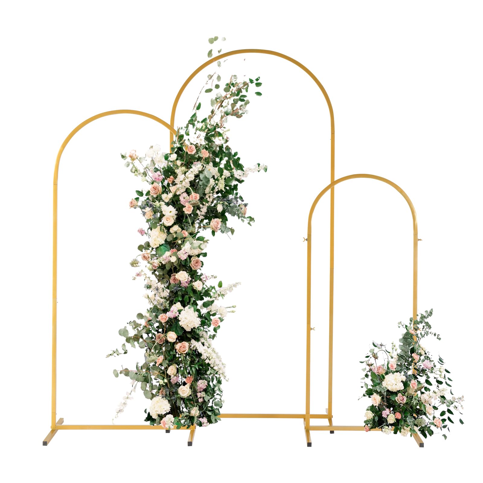Arch Backdrop Examples Party Decoration Arch Set Of 2 Metal Open Arch Backdrop Stands - 6.7FT ...