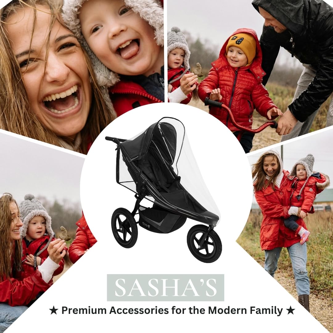 Amazon.com : SASHA'S Rain Cover for BOB Gear Single Jogging Strollers - Weather  Shield, Made in USA, (Stroller NOT Included) : Baby