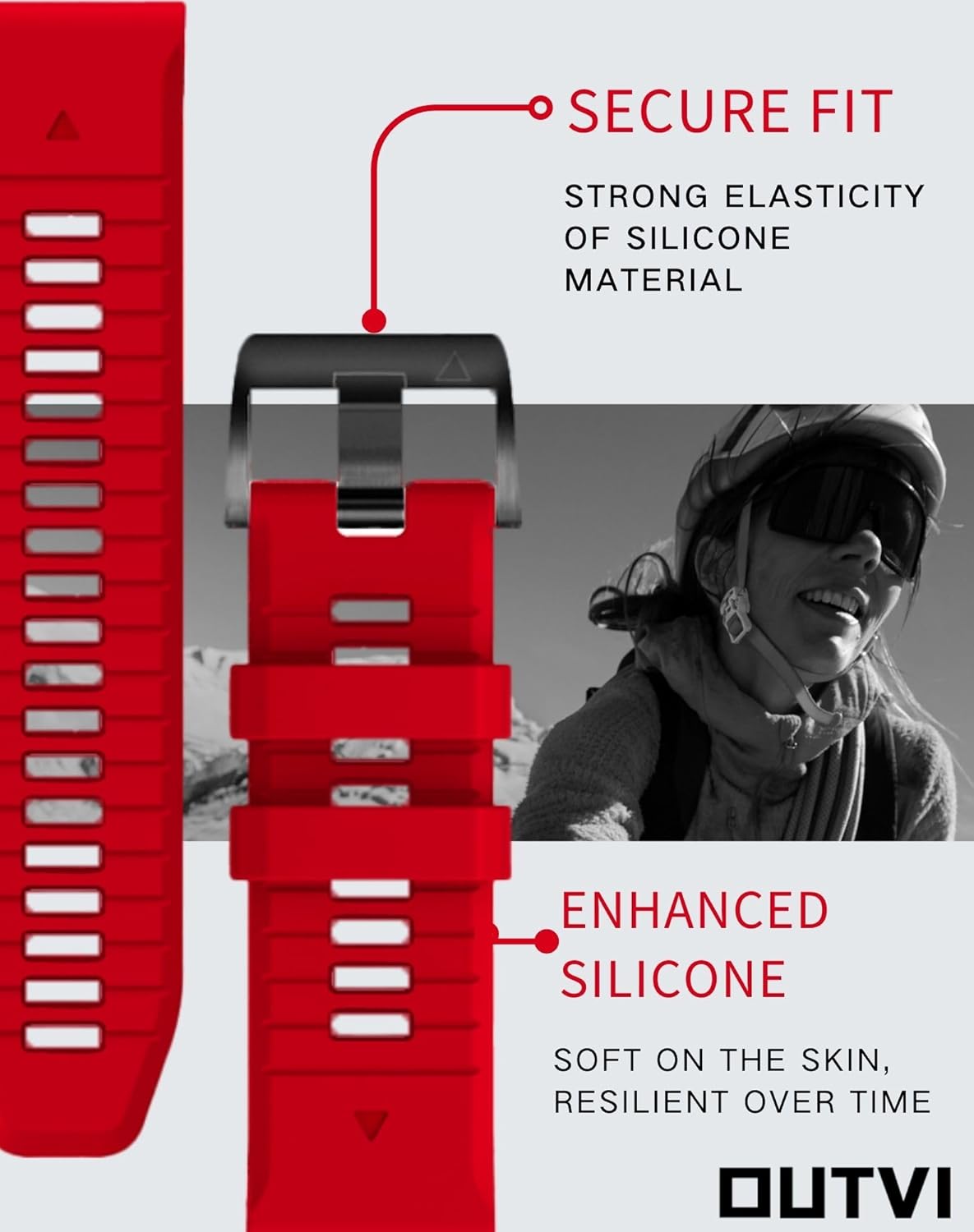 22mm watch band for garmin fenix 5 6 7 pro Sapphire Solar Forerunner 965 955 935 745 epix Pro Gen 2 47mm only soft silicone quick fit 22 watch bands replacement for men women - Image 6