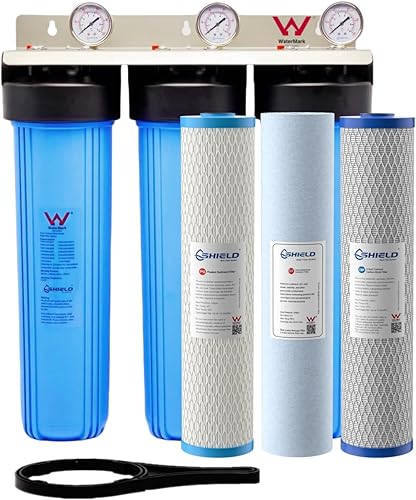 20 inch Big Blue Triple Stage Whole House Water Filter System