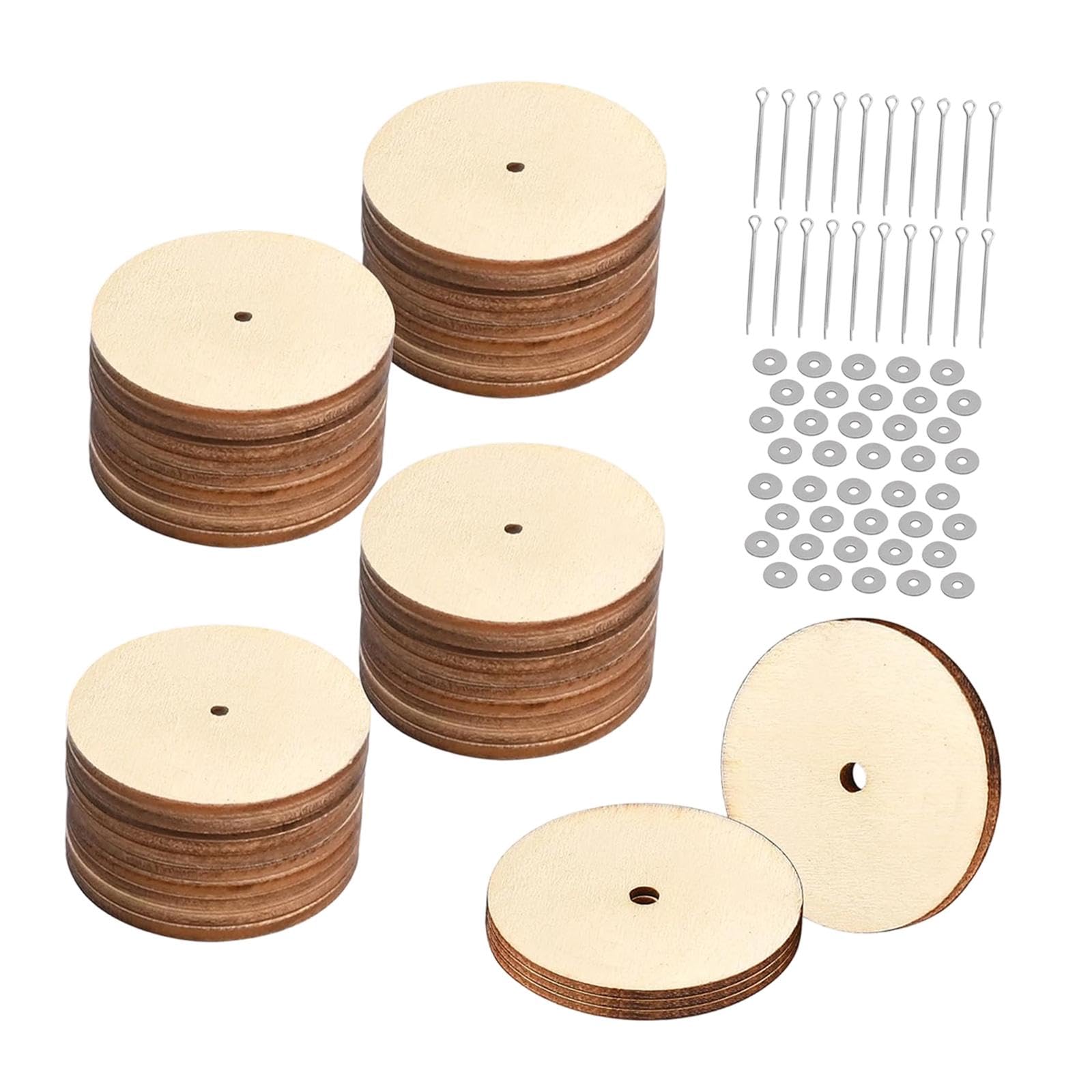 20 Set Doll Making Joints con Dischi in Legno E Metallo Giunti Rotanti 12mm per Bambole Parti Mobili