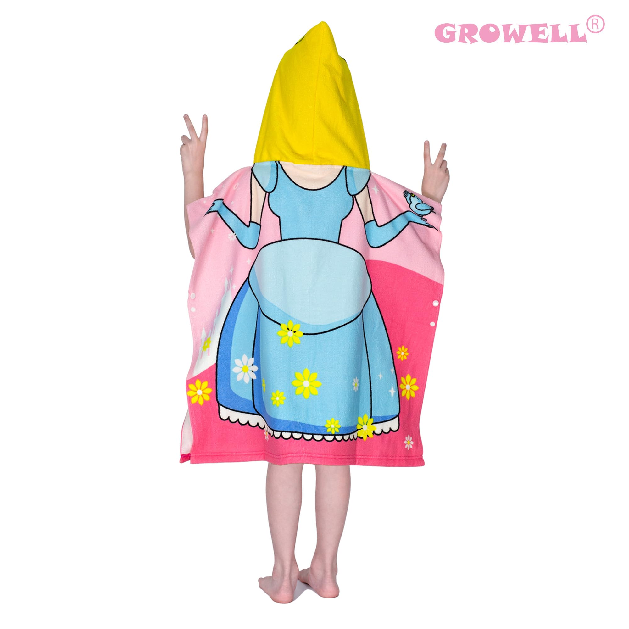 Toallas de playa con capucha para niños, toalla de baño para niños de 1 a 6 años, toallas de piscina para niños, toallas de piscina de secado rápido, toalla poncho de microfibra suave ligera de 24 x