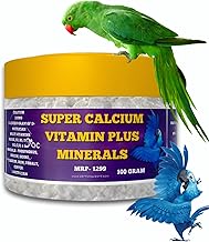 Super Bird Calcium All in 1 Multi Vitamin Plus Mineral Powder 100 Gram for Parrot