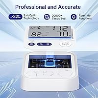Vista 3 de Ovutek Blood Pressure Monitors for Home Use, Automatic Digital Blood Pressure Cuff with Large Cuff for Upper Arm, 2 Users x 120 Sets Memory, Manual