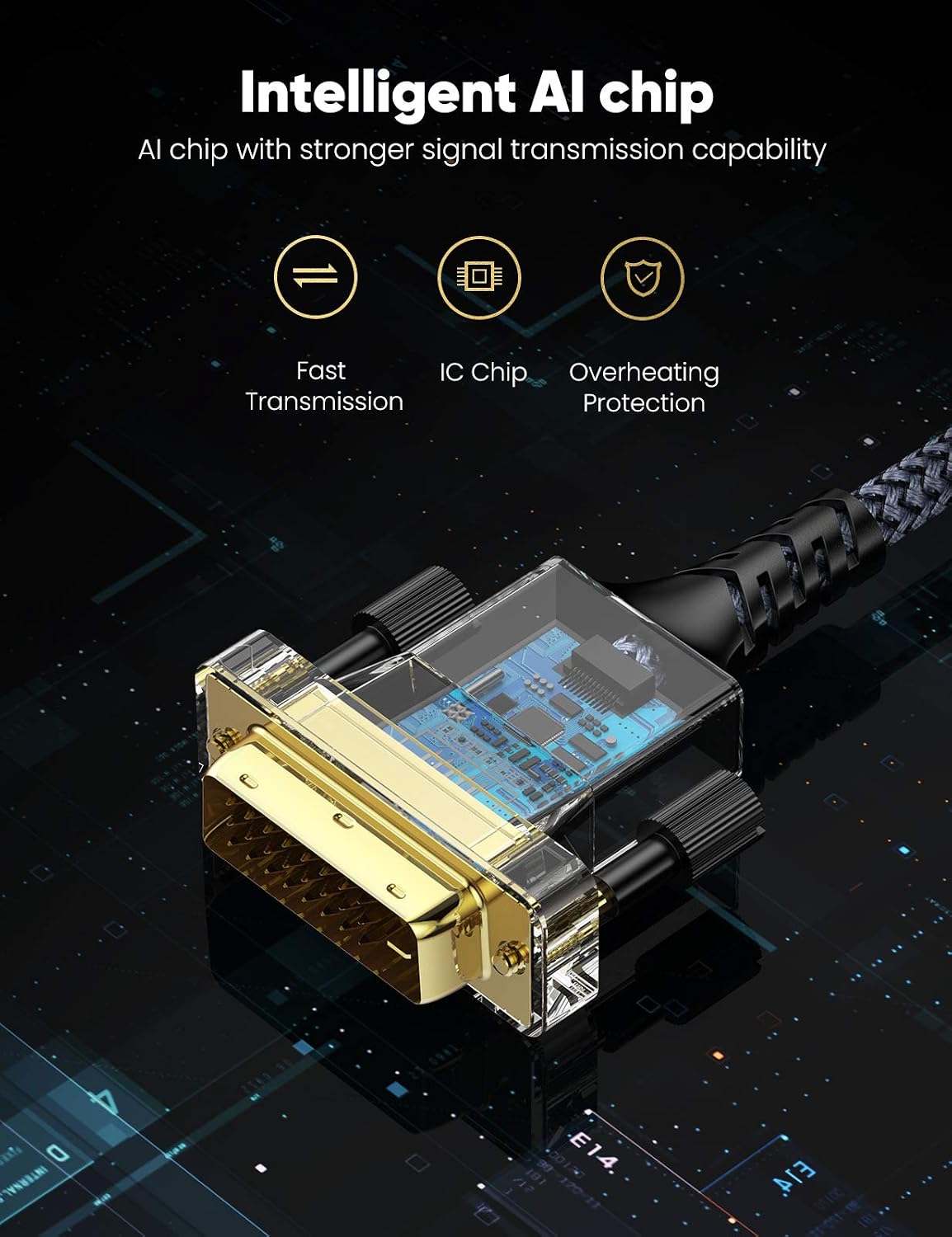 Hottest Sales HDMI to DVI Cable (15 Feet) Bi-Directional Nylon Braid Support 1080P Full DVI-D Male to HDMI Male High Speed Adapter Cable Gold Plated for PS4, PS3,HDMI Male A to DVI-D