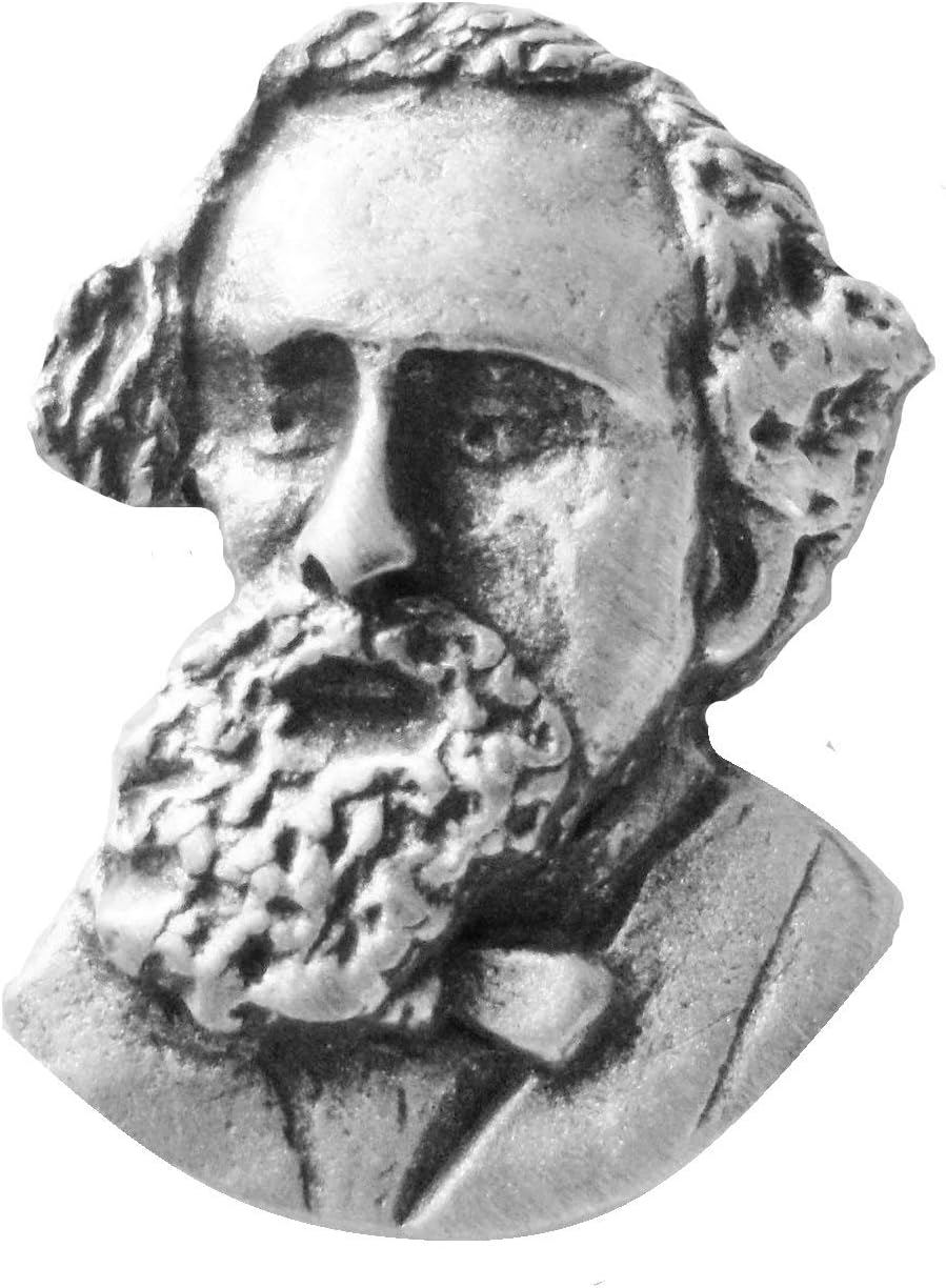 1000 Flags Charles Dickens Pewter Pewter Pin Badge