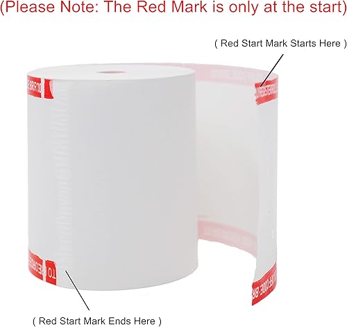 Miniatura 4 de BuyRegisterRolls (100 rollos - sin núcleo) 3 18 x 230 (grosor del papel de 1.21 ozyd) sin BPA, papel de impresora térmica de recibos de grado A de