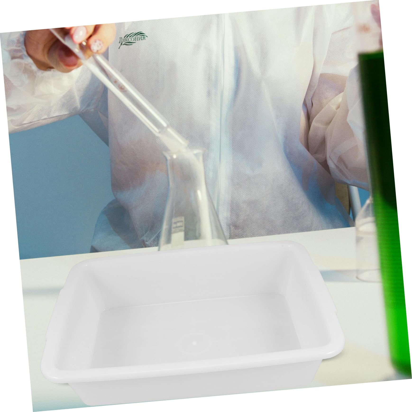 CLISPEED Plateau Plastique pour Expériences Bac De Rétention pour Matériaux De Organisateur Et Aux Produits Chimiques Moyenne Usage Domestique Et Scientifique