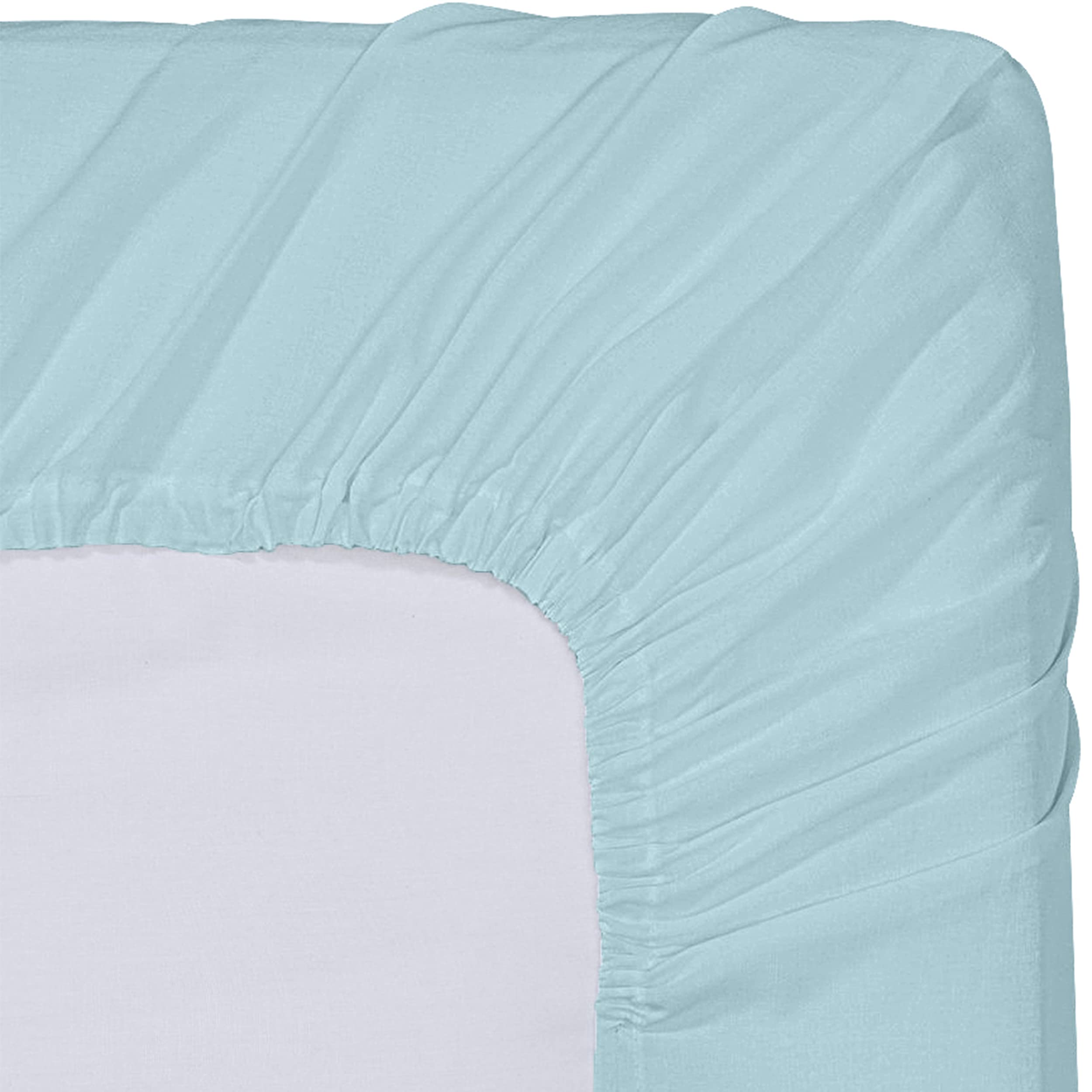 Utopia Bedding Queen Fitted Sheets - Bulk Pack of 6 Bottom Sheets - Soft Brushed Microfiber - Deep Pockets - Shrinkage & Fade Resistant - Easy Care (Spa Blue)