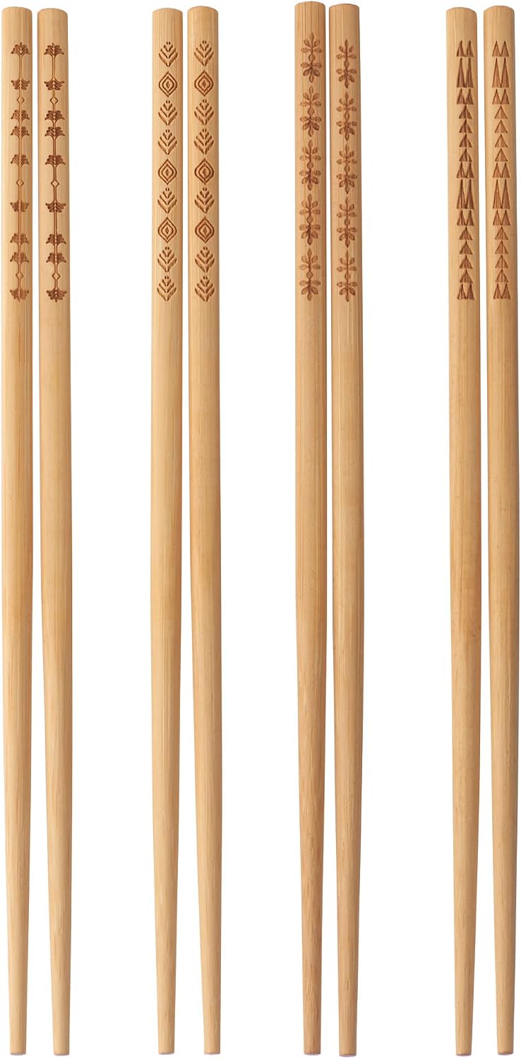 IKEA TREBENT Yemek Çubukları, 4 Çift, Bambu