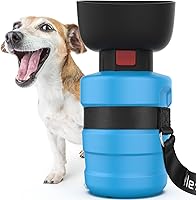 Vista 23 de lesotc Botella de agua para perros, dispensador de agua portátil con cuenco, botella de viaje a prueba de fugas para mascotas, accesorios esenciales
