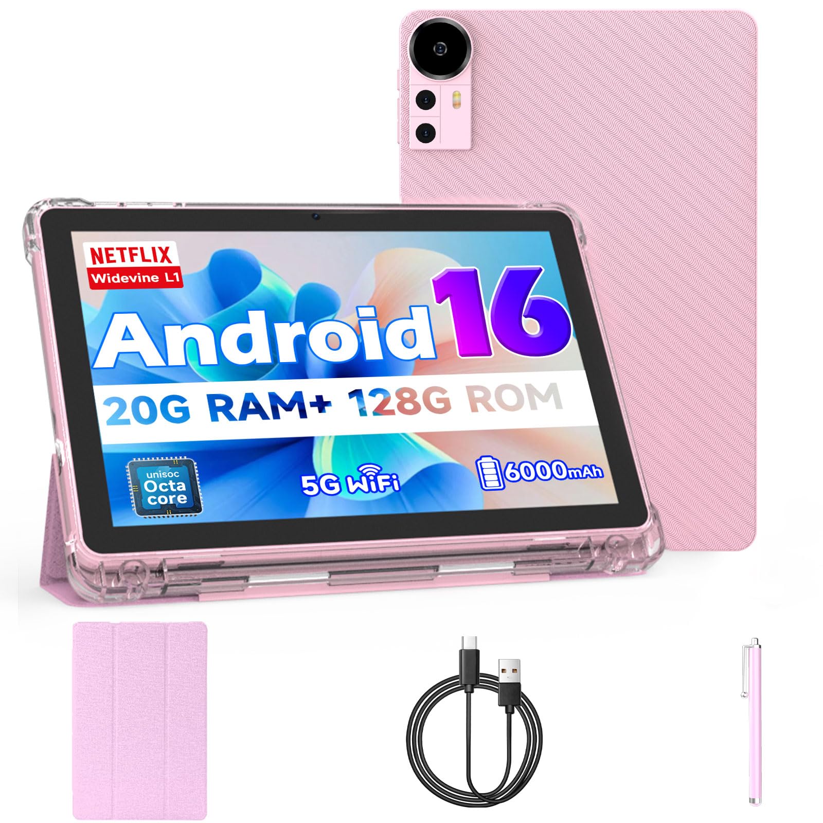 Amazon.com : Android 16 Tablet 10 inch Tablets, 20GB RAM 128GB ROM