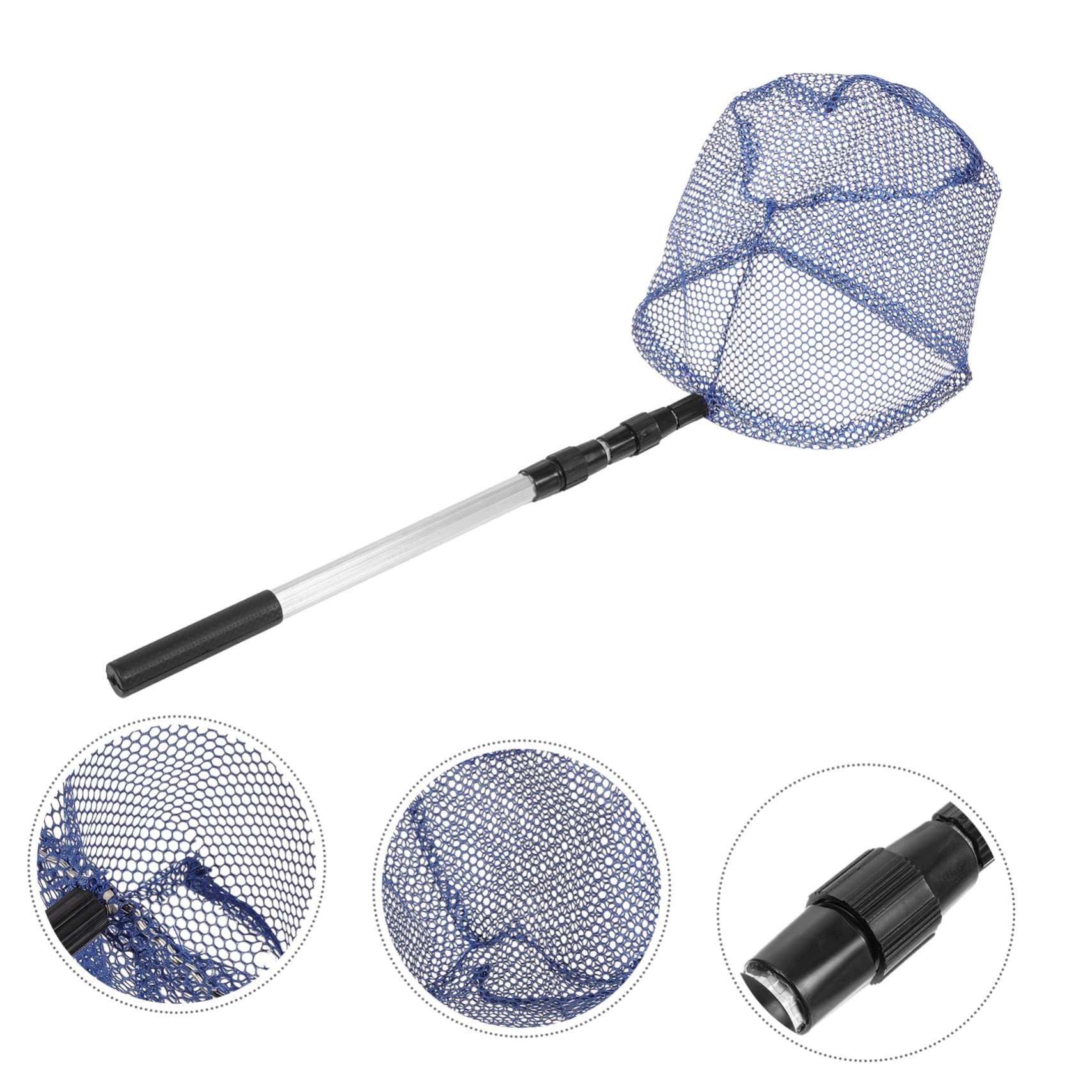 Recogedor Pelotas Tenis Mesa SUPVOX - Con Mango Extensible Y Red De Nailon, Ajustable, Portátil