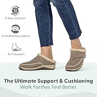 Vista 11 de Orthofeet Charlotte - Pantuflas ortopédicas con forro de piel sintética para mujer