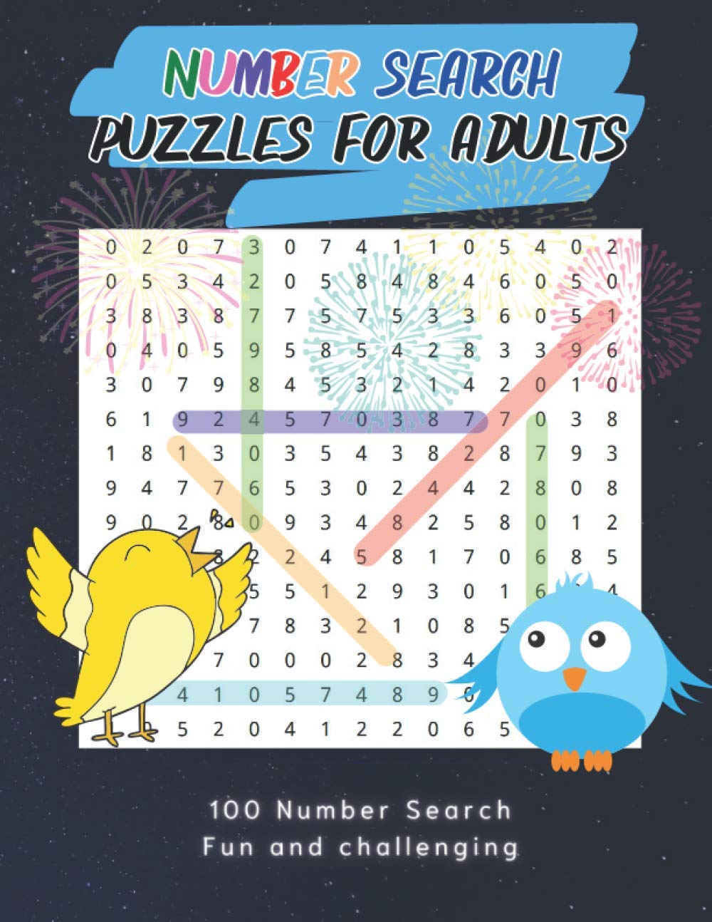 Number Search Puzzles For Adults: 100 Number Search Puzzles in Large For Adults