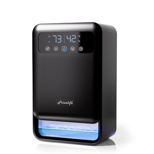 Frizzlife Air Dehumidifier 135oz Water Tank Black