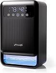 Frizzlife Dehumidifier With Air Purifier, 135oz Water Tank, Quiet Small Dehumidifiers With Sleep Mode For Home, Bedroom, Bathroom, Basement W/Auto Shut Off, 7 Colors LED Light, Gray