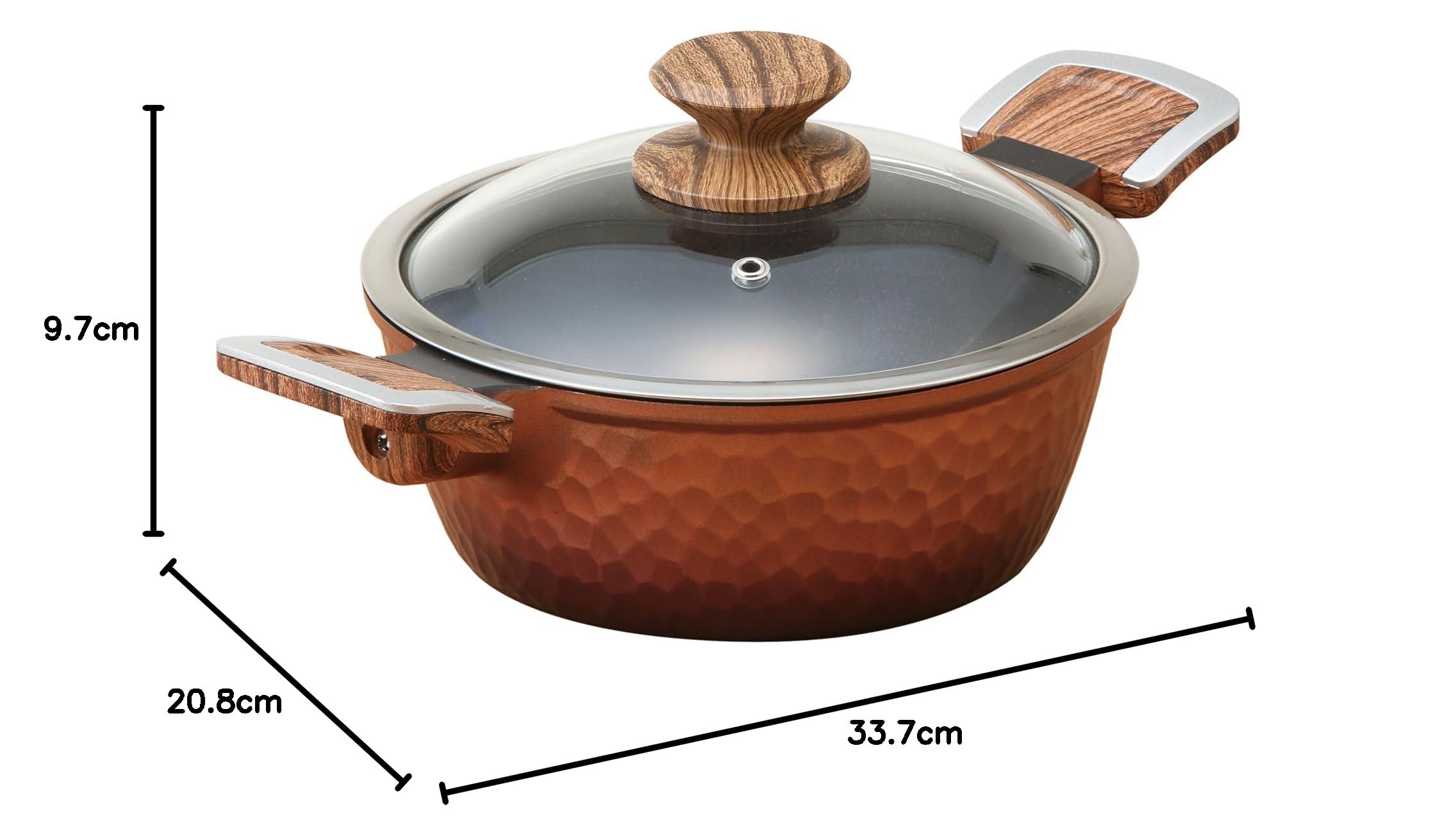 Amazon｜谷口金属 槌目鍛造 両手鍋 20cm IH ガス火対応 PFOS PFOA