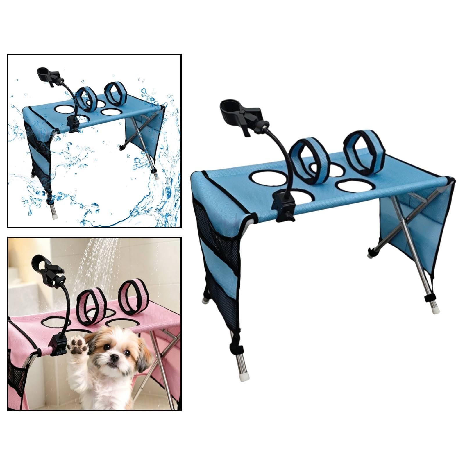 Hamac toilettage pour Chien et Chat avec Sangle Soutien pour Le Bain, Confortable pour la Coupe, Multifonctionnel et Facile d'entretien, Bleu