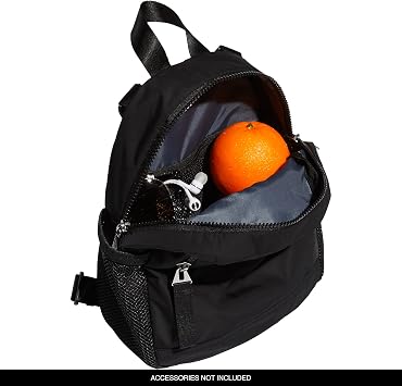 adidas Unisex's Linear 3 Mini Backpack Bag, Black, 10.5 inch x8.5 inch x4.25 inch