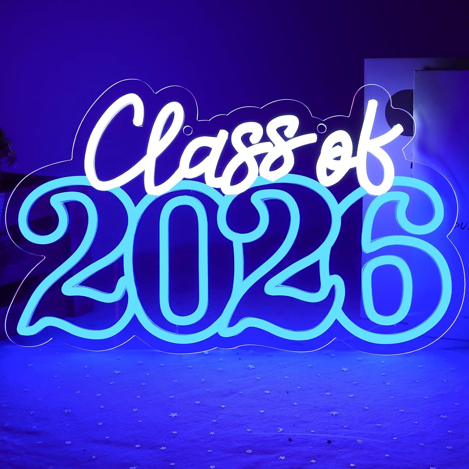 JFLLamp Class of 2026 Neon Signs for Wall Decor Graduation Neon Lights for Bedroom Led Signs Suitable for Dormitory Graduation Decor Gift