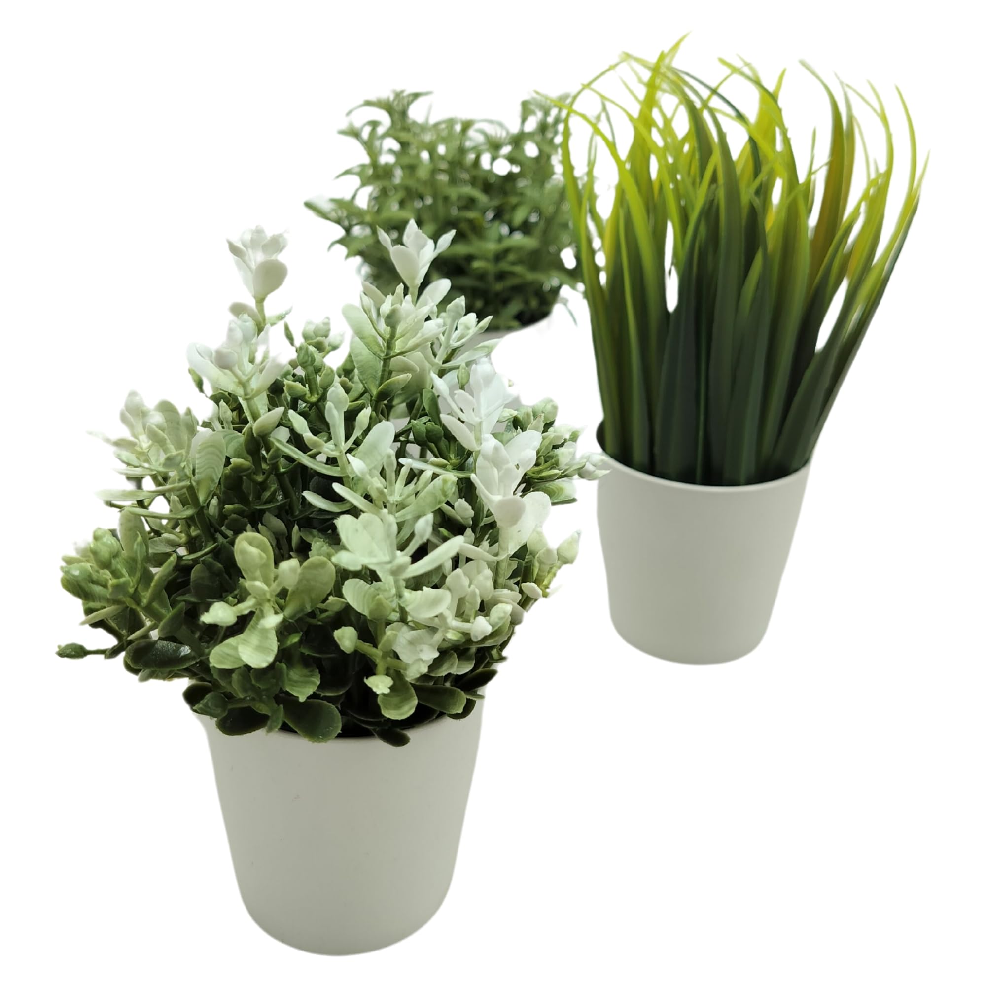 Kraft Seeds by 10CLUB Artificial Herbs Potted Plant | Set of 3 | Small - Rosemary, Wheatgrass, Thyme | Table Houseplants| Faux Plants for Home Décor (B0D37V7R4C) Amazon Price History, Amazon Price Tracker