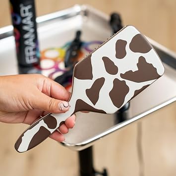 FRAMAR Paddle Brush for Thick, Curly Hair - Detangling Hairbrush for Women