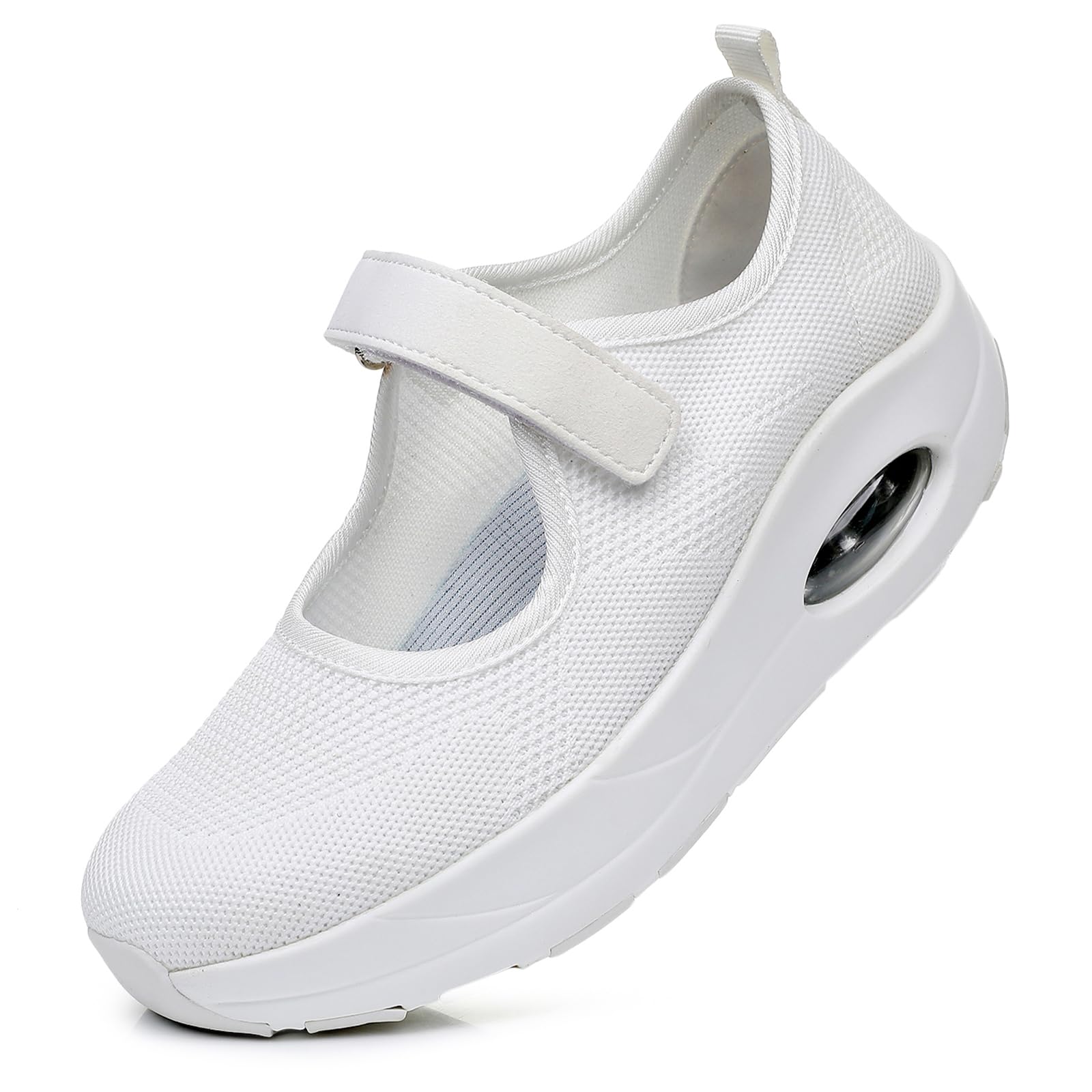 Git-up Wandelschoenen voor dames, met klittenbandsluiting, ademende verpleegsterschoenen, licht traagschuim, luchtkussen, sneakers, artritis, diabetes, plantaire fasciitis, grijs, 42 EU Git-up Wandelschoenen voor dames, met klittenbandsluiting, ademende verpleegsterschoenen, licht traagschuim, luchtkussen, sneakers, artritis, diabetes, plantaire fasciitis, grijs, 42 EU