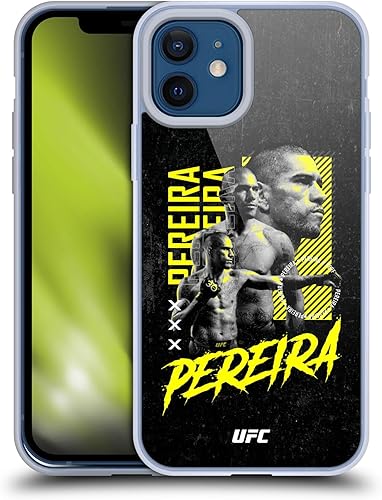 Miniatura 8 de Head Case Designs Officially Licensed UFC Light Heavyweight Alex Pereira Soft Gel Case Compatible with Apple iPhone 12  iPhone 12 Pro