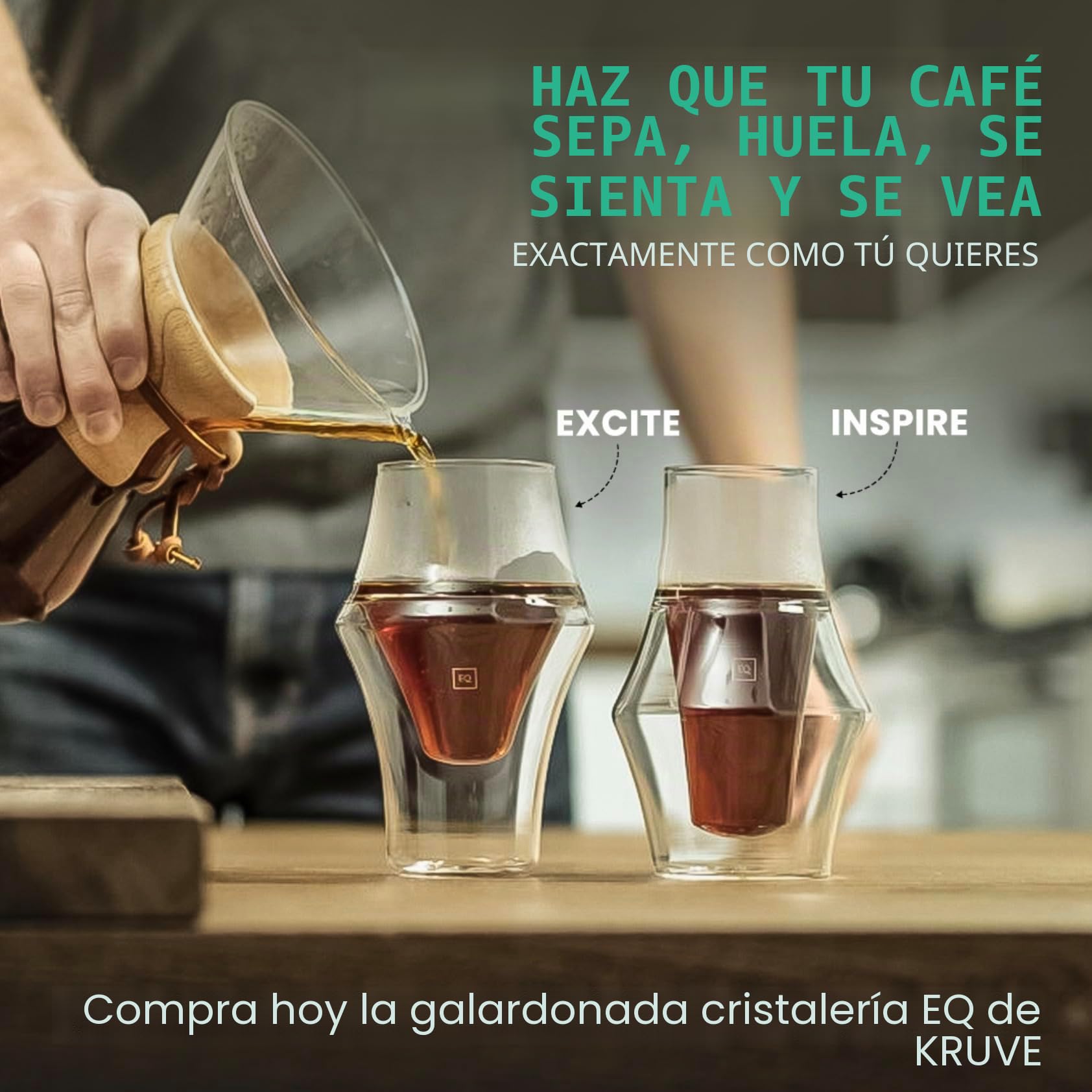 KRUVE - Excite & inspire | Vasos de café | Claire | 150 ml x 2
