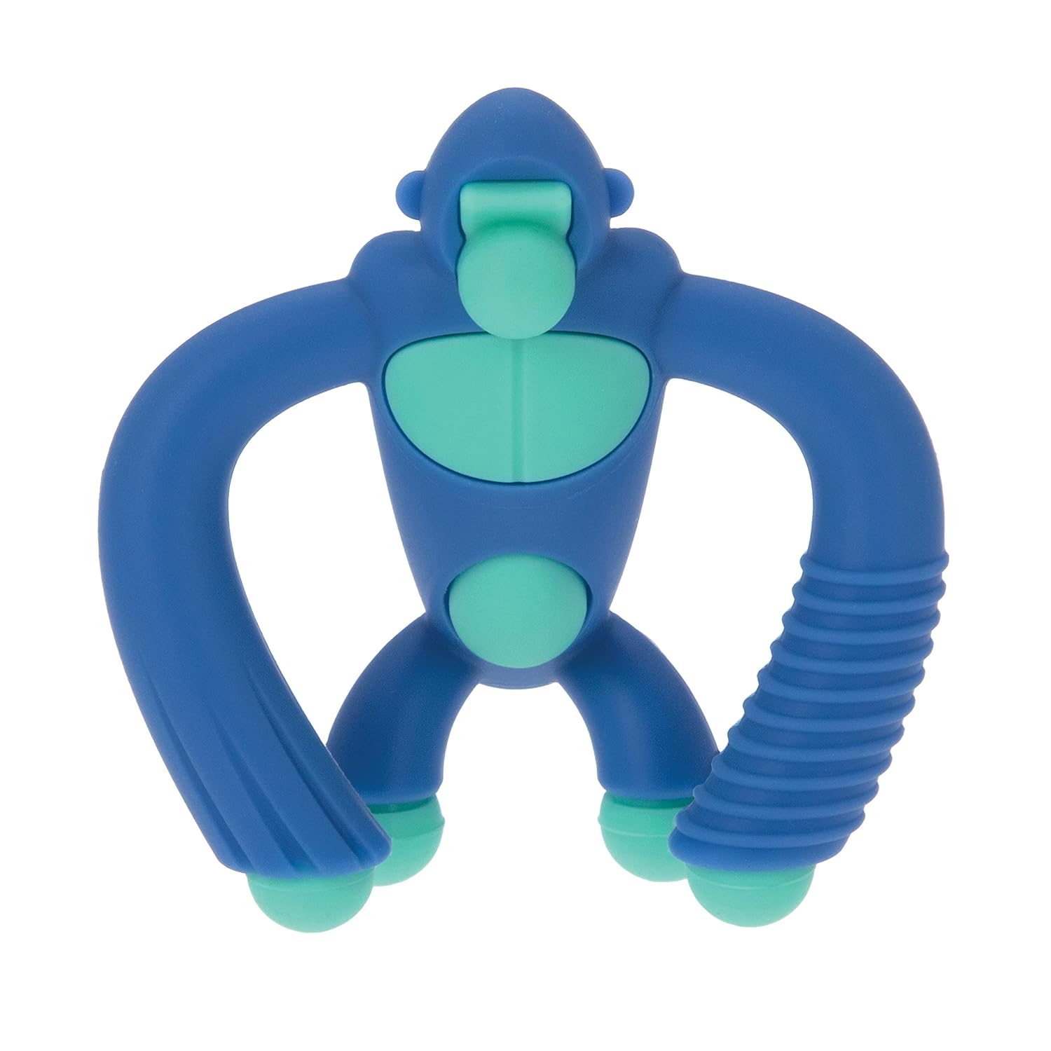Nuby Geo Zoos Massaging Teether – Baby Teething Toy – Soft Easy Grip – 3+ Months – Blue Gorilla Nuby Geo Zoos Massaging Teether – Baby Teething Toy – Soft Easy Grip – 3+ Months – Blue Gorilla