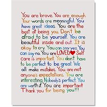 Inspirational Wall Art Print Poster 8 x 10" Canvas Prints Unframed- Birthday Gift Motivational Wall Art Home Decor Poster for Room Aesthetic Office Decor