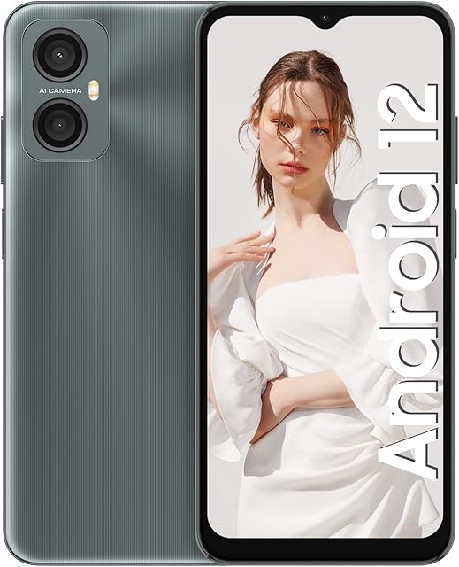 Mobile Phones Sim Free Unlocked, Blackview A52 Android 12 Phones, 3GB+32GB/TF1TB, Octa-Core, 13MP+5MP Cameras, 5180mAh, Dual SIM Smartphone, 6.517 inch HD+ IPS Screen, Face & Fingerprint Unlock -Black
