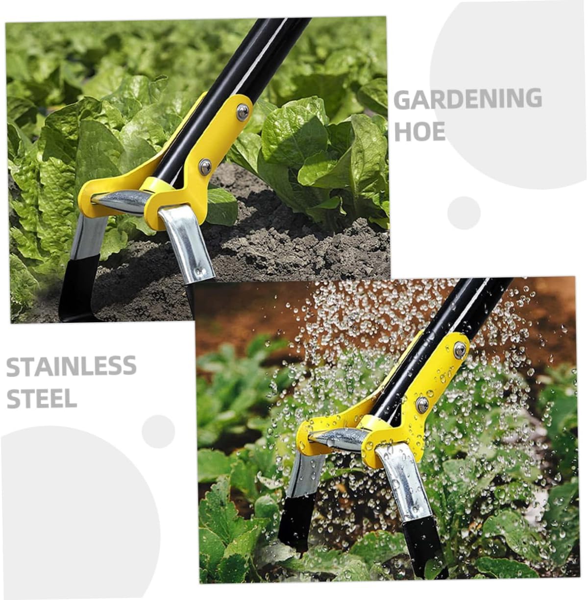 Weeding Ring Hoe Small Hoe for Planters Garden Cultivator Lightweight and Durable for Weeding