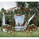 gloriette jardin pas cher Marque: L'Héritier Du Temps L\'Héritier Du Temps Prestigieuse Gloriette Flore Kiosque Manège en Acier Brut Oxydé 350x372x372cm