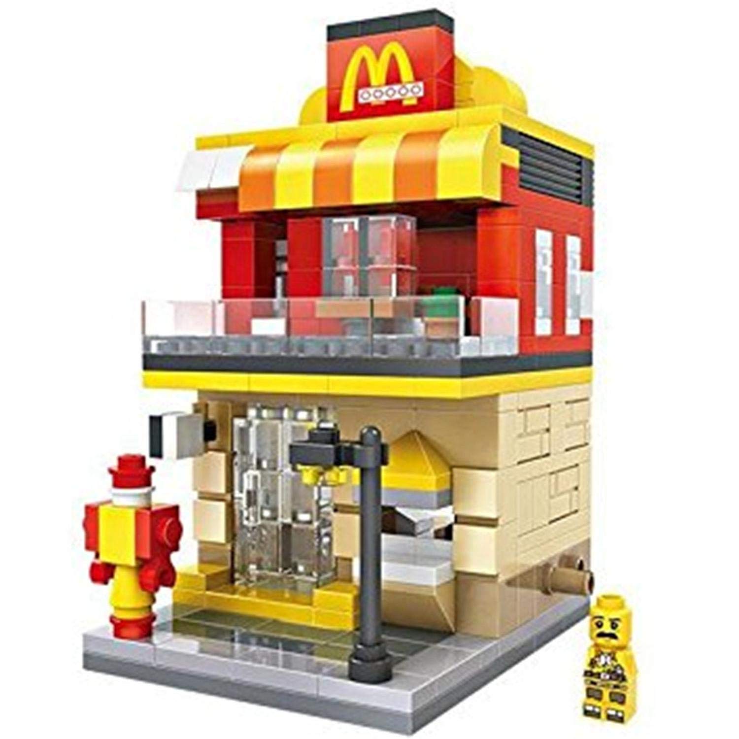 LOZ Mini Block Street Mini Series Fast Food Burger - 1607 (333pcs) 6+ ages