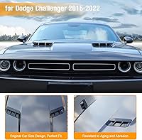 Vista 5 de Cubierta de ventilación de salida de aire para capó de automóvil, decoración del motor, accesorios exteriores para Dodge Challenger 2015-2022