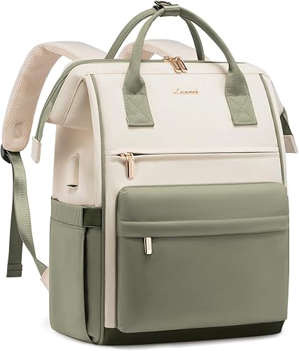 Miniatura 9 de LOVEVOOK Mochila para computadora portátil para mujer, mochila de viaje de gran capacidad, bolsa de enfermera, bolsa para laptop para mujer,