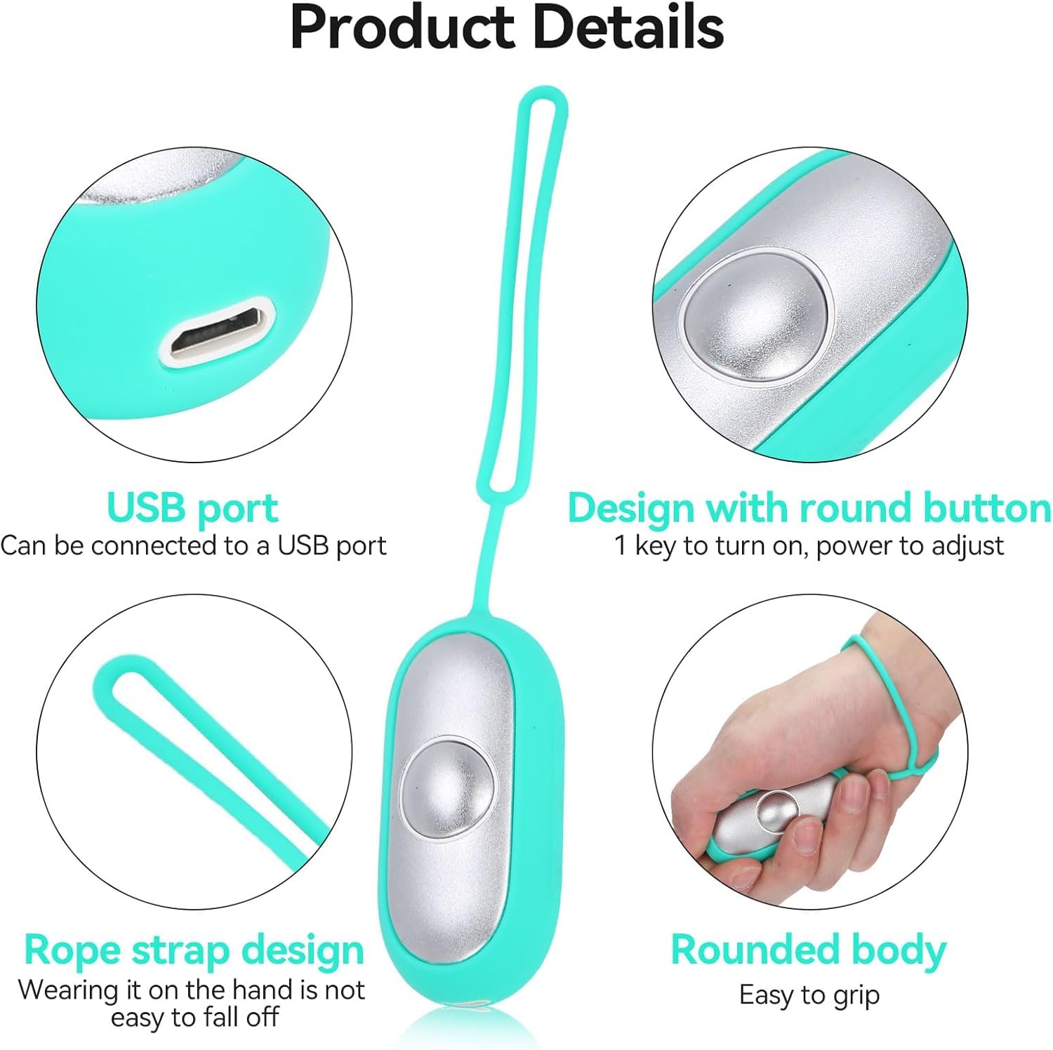 Einschlafhilfegerät, Schlafhilfegerät，Sleep Aid Device USB Aufladung Mikrostrom Schlafhilfe Handheld-schlafhilfegerät zur Entspannung, Schnellen und Tiefen Schlaf (Blau)