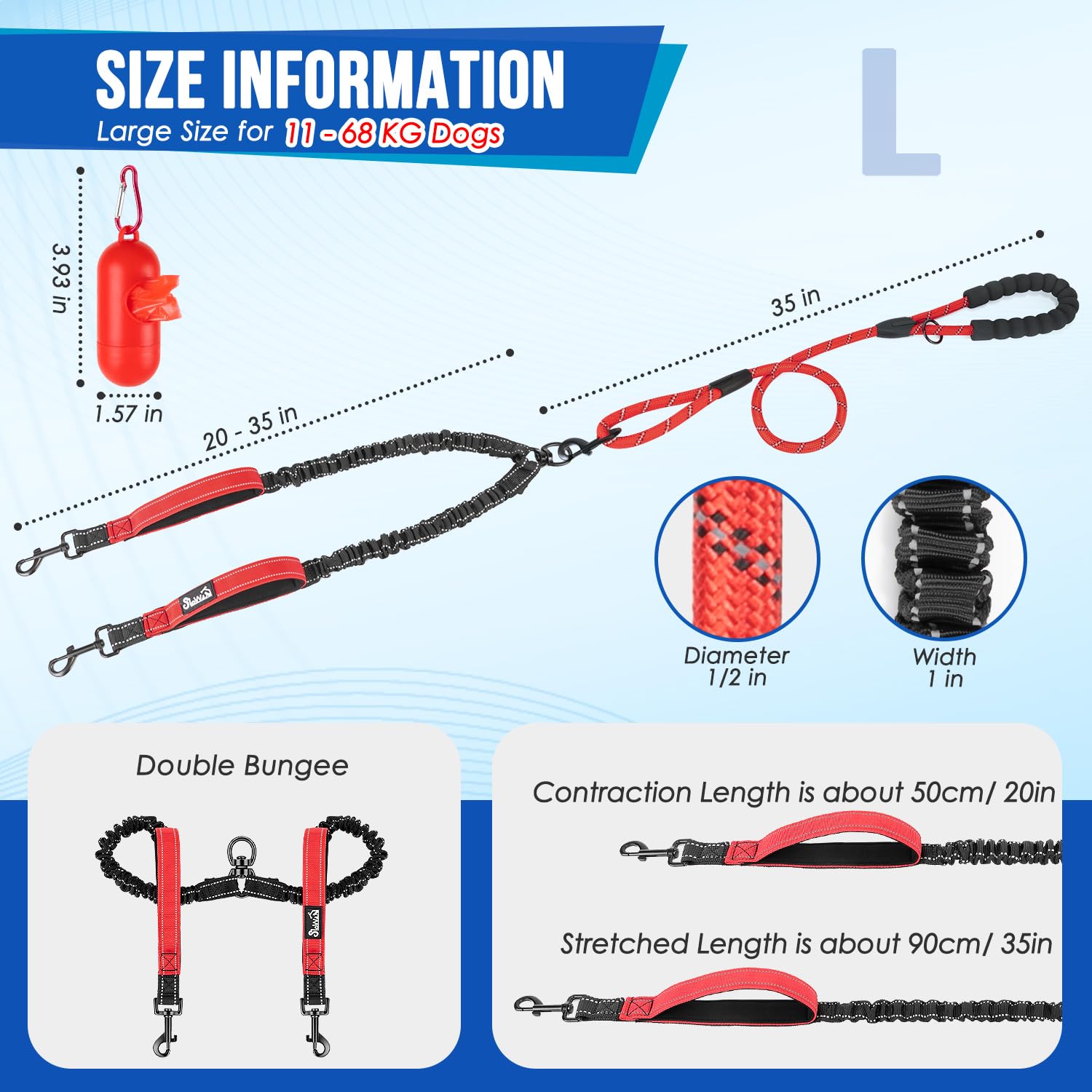 SlowTon Double Dog Lead - Image 2