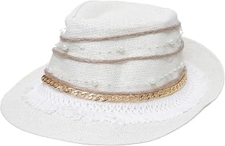 LORENZA Flip Up Sun Hat For Women, Off White