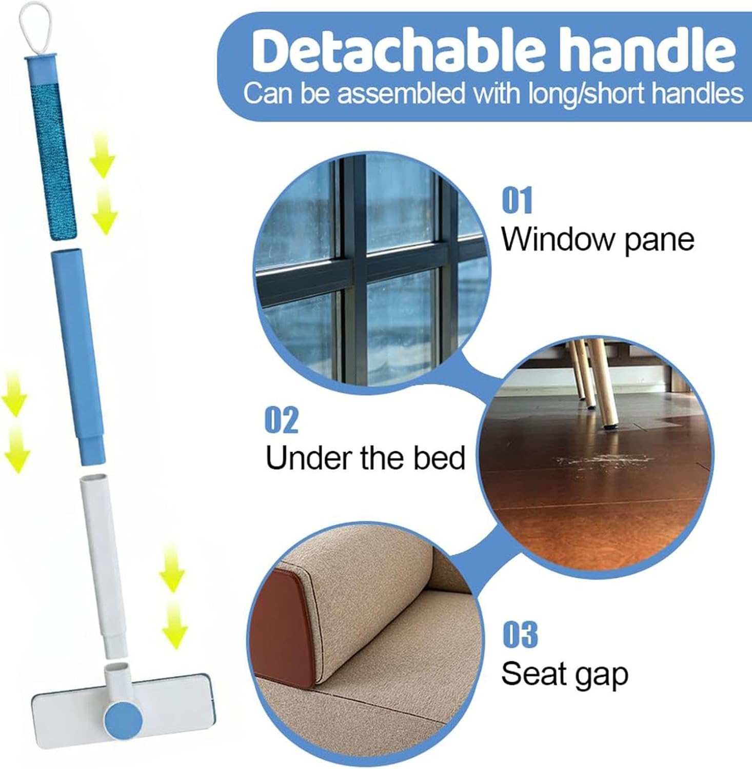 Couch Pet Hair Removal Tool 360-Degree Rotating Handheld | Couch Hair Removal Tool Sofa Brush for Furniture Sofa Carpet Floor Rug Beddings Living Room Hotel