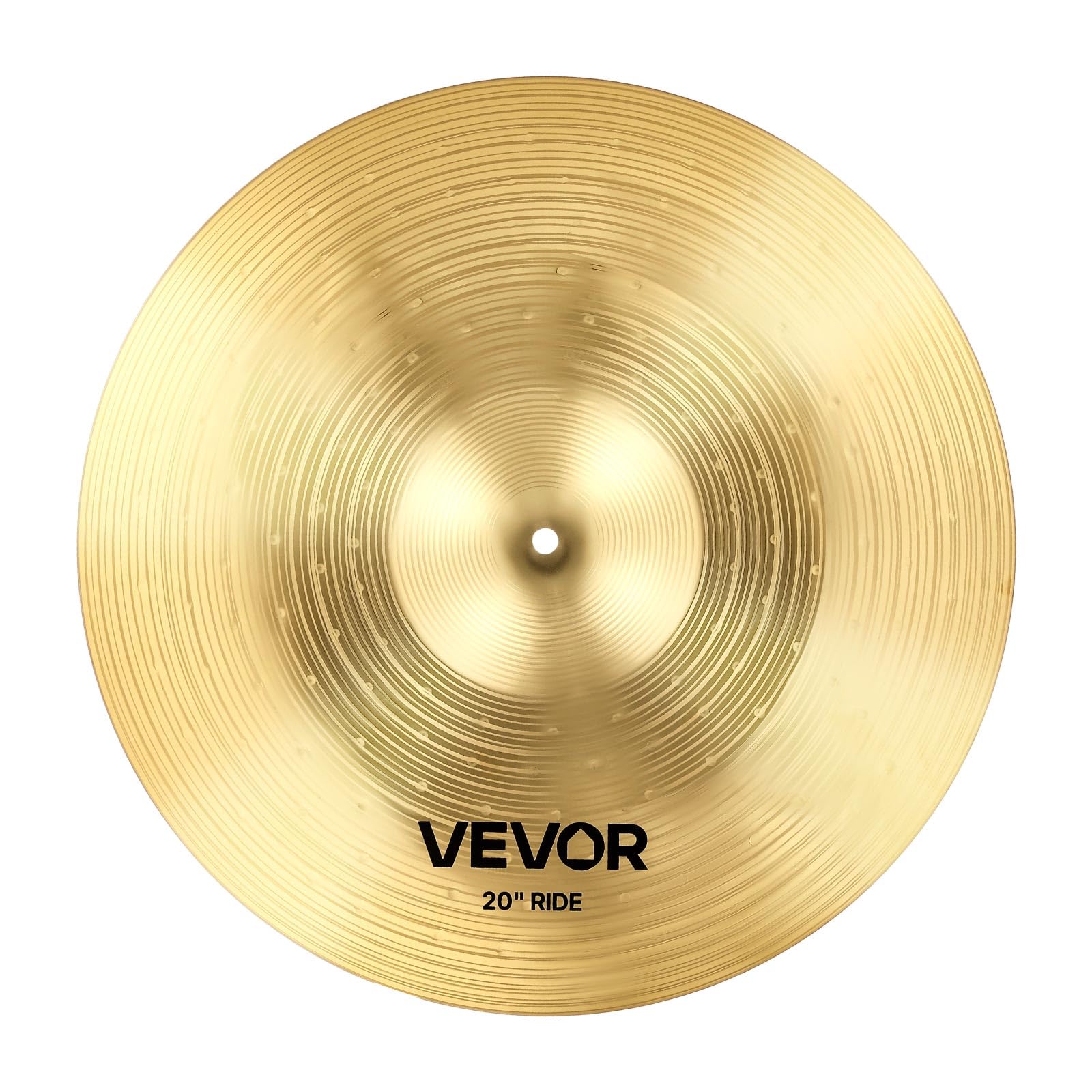 VEVOR Cymbal Pack, 7 Pieces Cymbals for Drum Set, Alloy Cymbals Drum Set Includes 14" Hi-Hats, 16" Crash, 18" Crash, 20" Ride, 10" Splash, 16" China, Drumsticks & Cymbal Bag