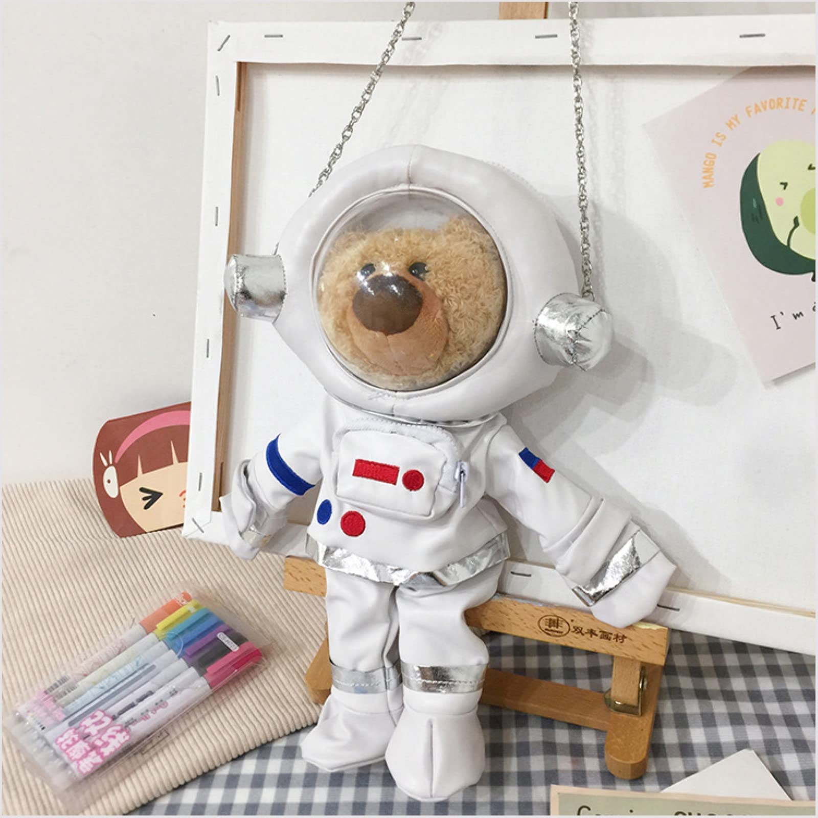 Amazon.co.jp: LUOZZY 宇宙飛行士バッグ 女性用 かわいいクロスボディ 