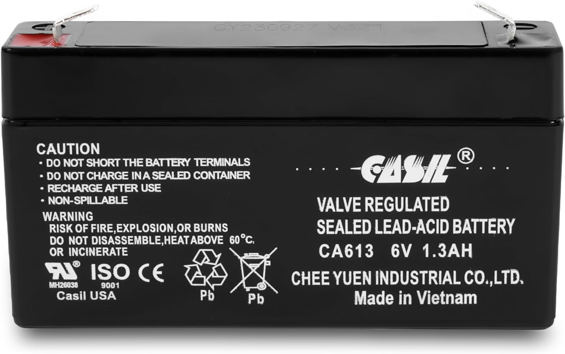 GE Simon XT 6V 1.3Ah Batería De Alarma