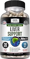 Vista 11 de Kaya Naturals Liver Cleanse Detox & Repair - Suplemento de cardo mariano - Desintoxicación hepática para mujeres y hombres - Extracto de alcachofa